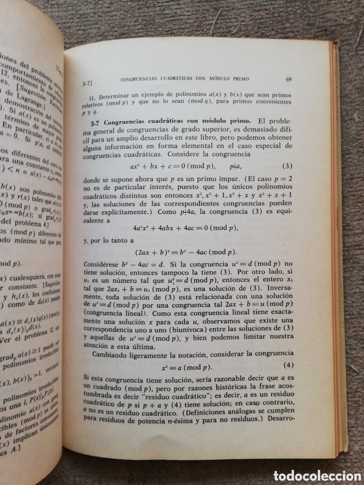 Libros de segunda mano de ciencias: Teor&iacute;a elemental de los n&uacute;meros, de William J. Le Veque Leveque - Foto 5