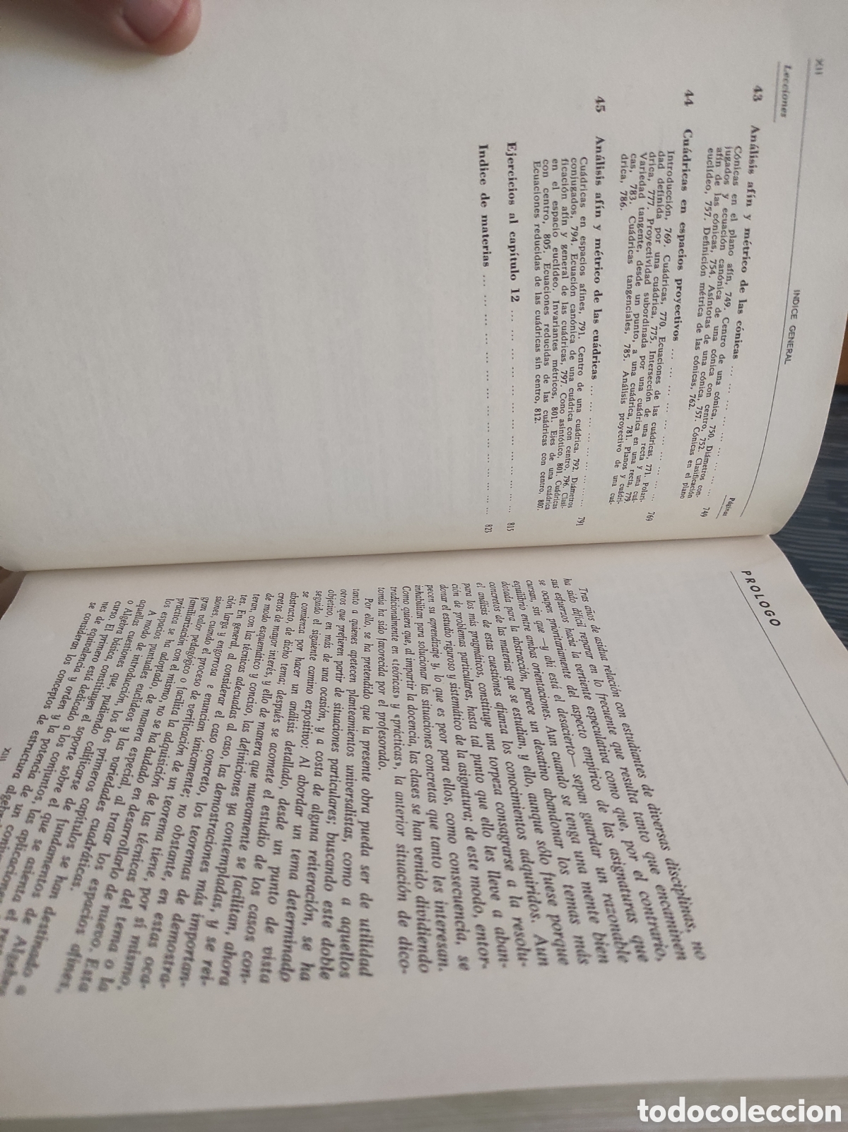 Libros de segunda mano de ciencias: Curso de &aacute;lgebra y geometr&iacute;a / Juan de Burgos - Foto 8