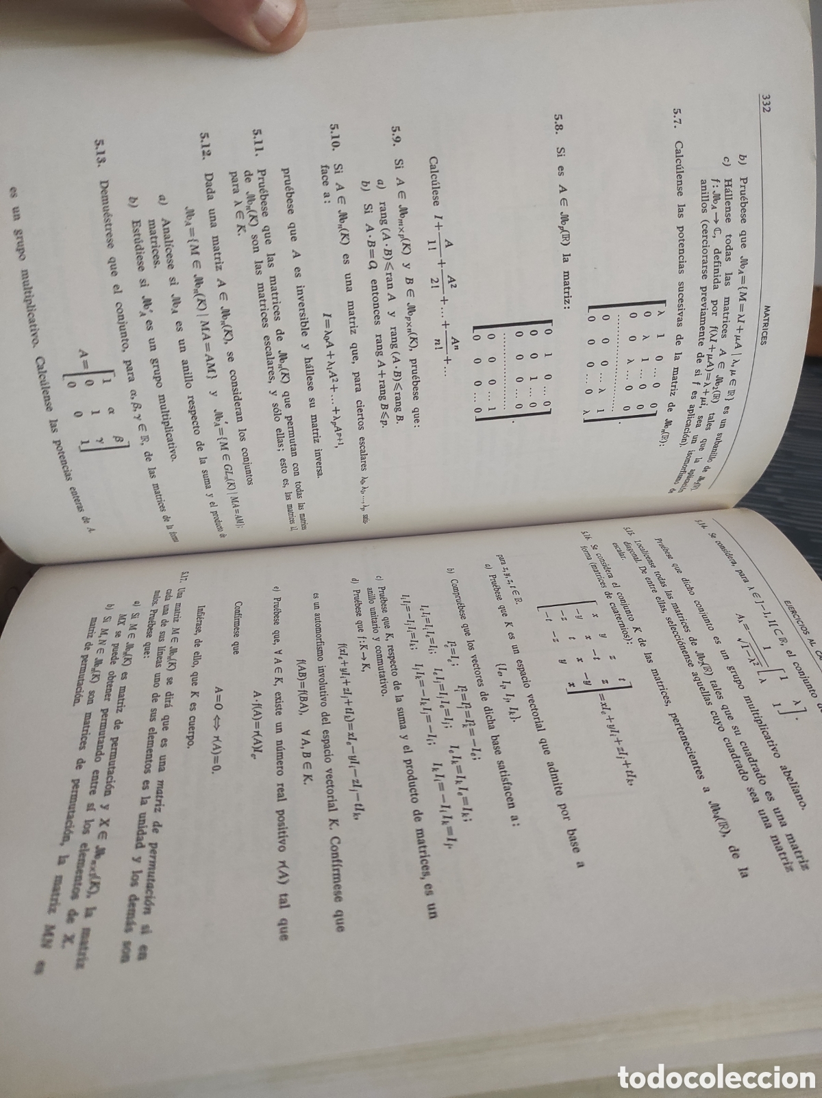 Libros de segunda mano de ciencias: Curso de &aacute;lgebra y geometr&iacute;a / Juan de Burgos - Foto 9