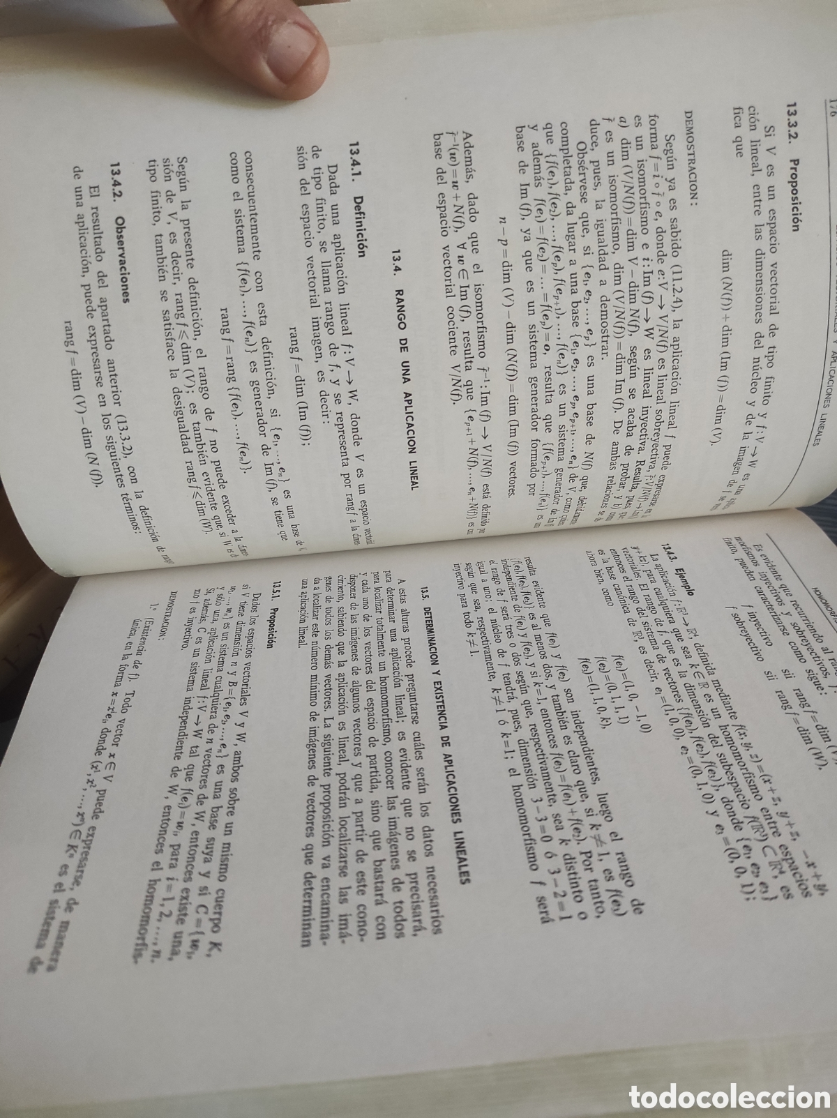 Libros de segunda mano de ciencias: Curso de &aacute;lgebra y geometr&iacute;a / Juan de Burgos - Foto 10