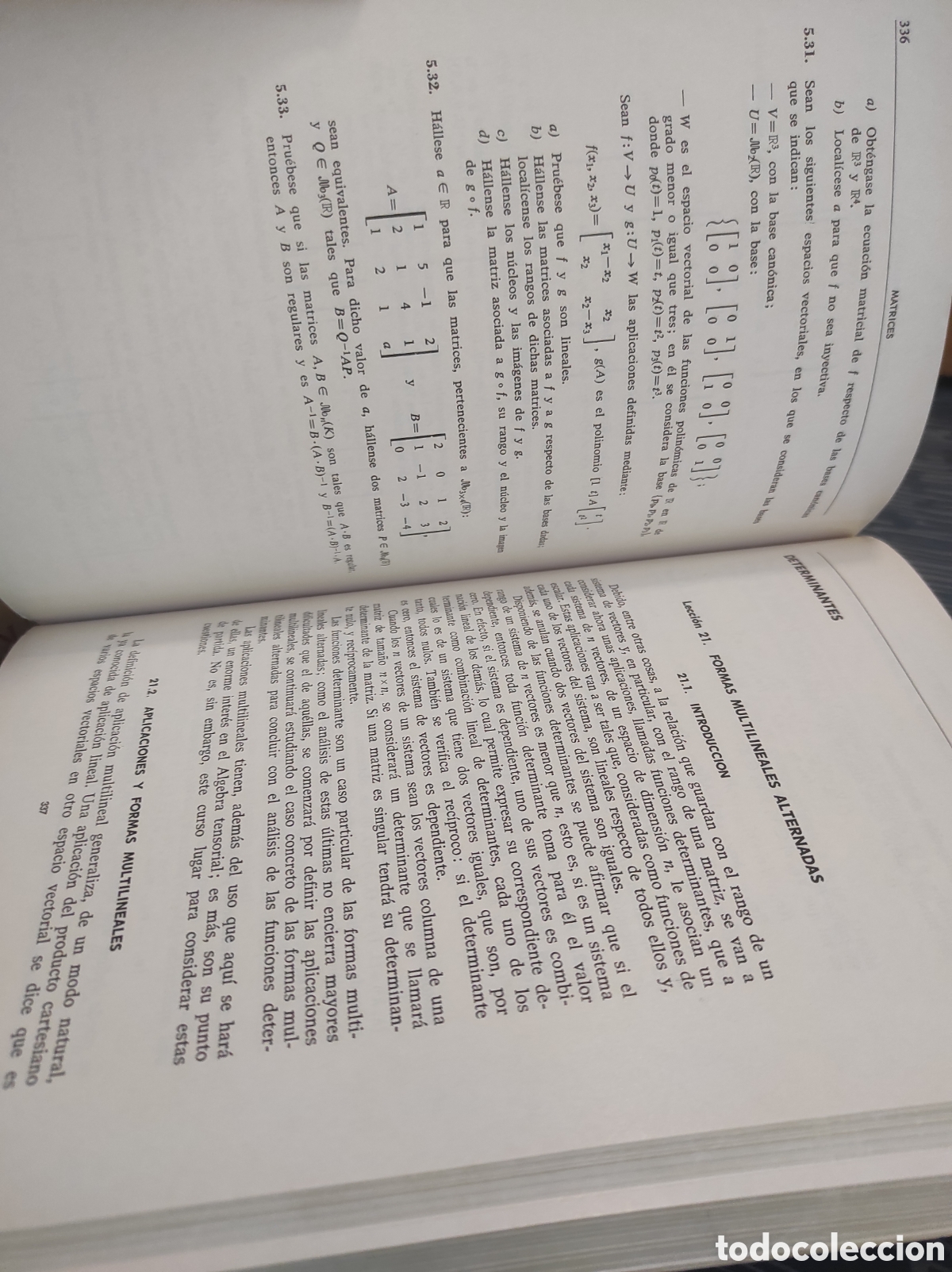 Libros de segunda mano de ciencias: Curso de &aacute;lgebra y geometr&iacute;a / Juan de Burgos - Foto 11