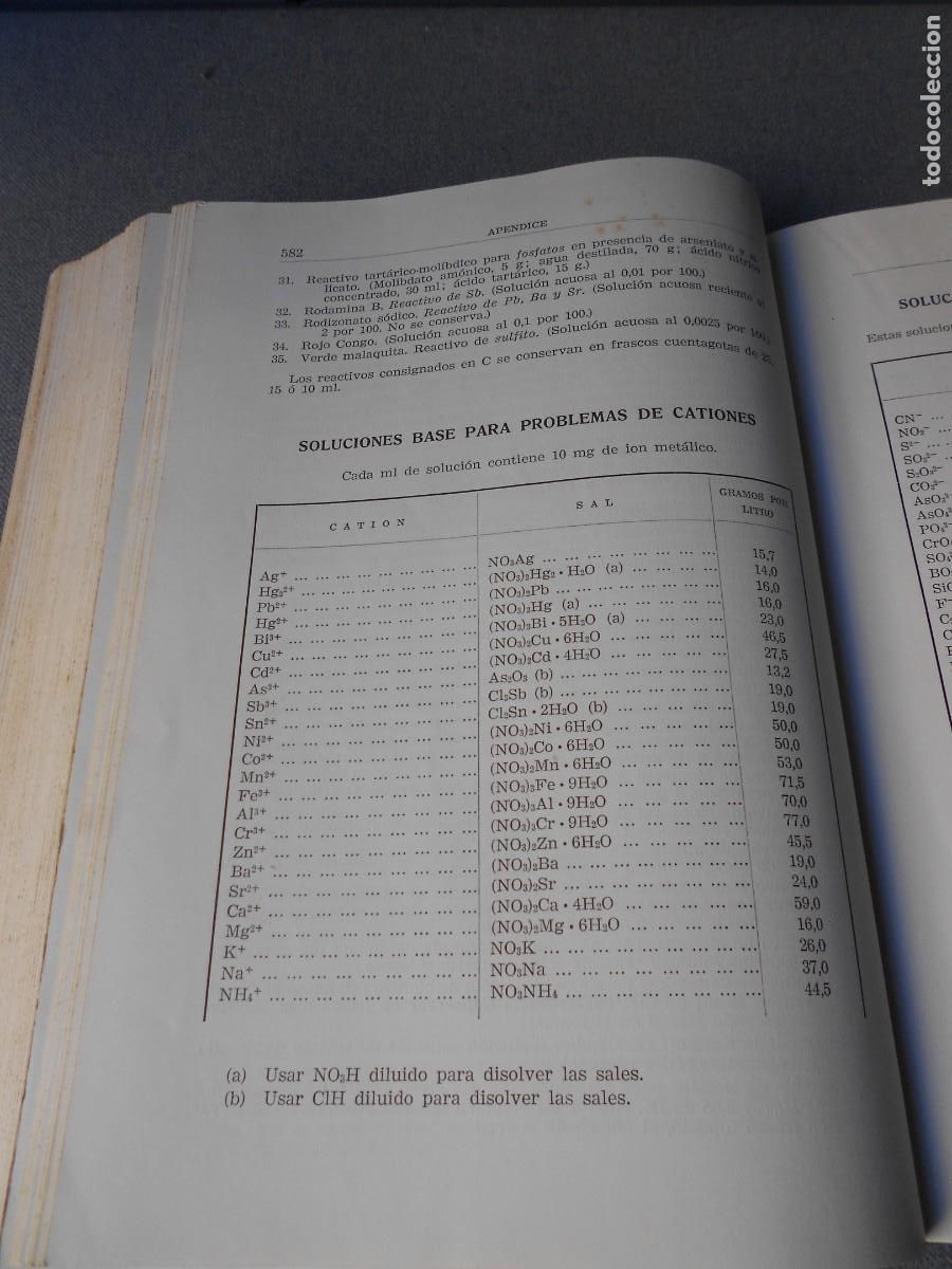 Libros de segunda mano de ciencias: QUIMICA ANALITICA CUALITATIVA - Foto 7
