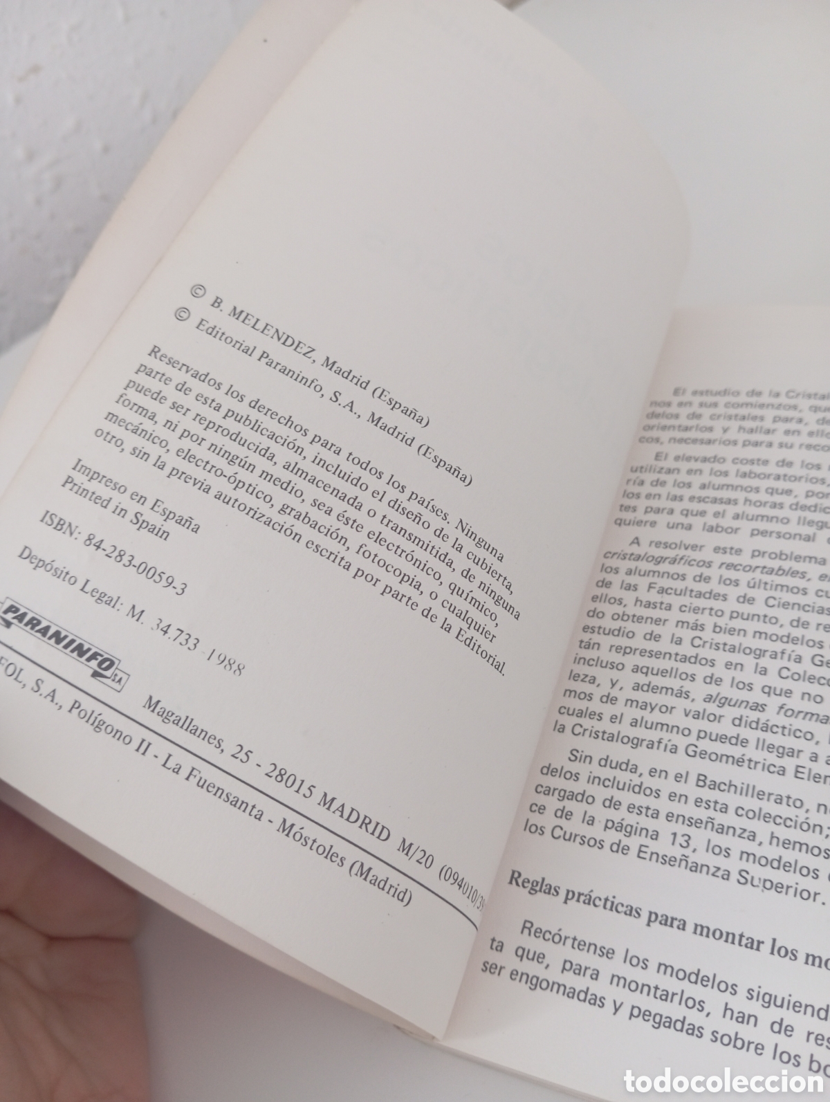 Libros de segunda mano: 60 modelos cristalograficos. B. Melendez - Foto 4