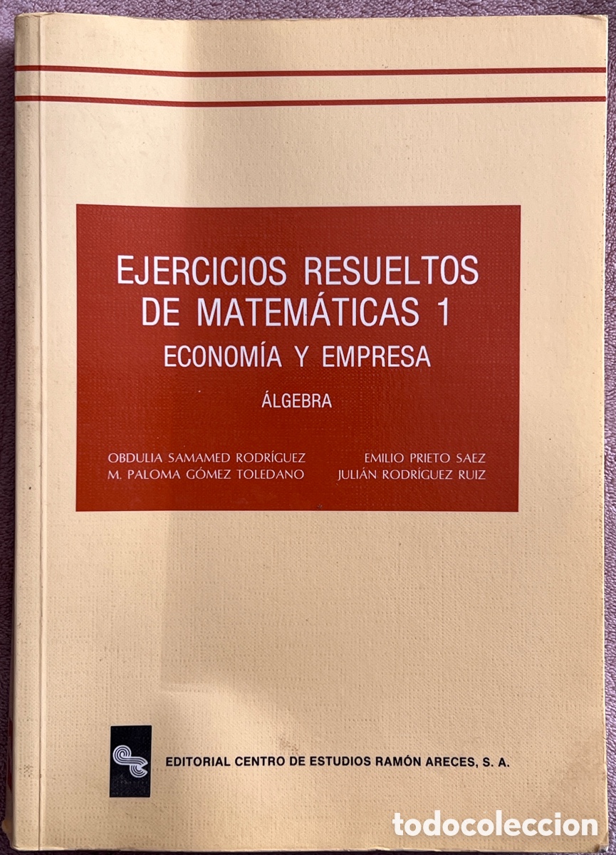 Libros de segunda mano de ciencias: Ejercicios resueltos de matem&aacute;ticas 1 - Foto 1