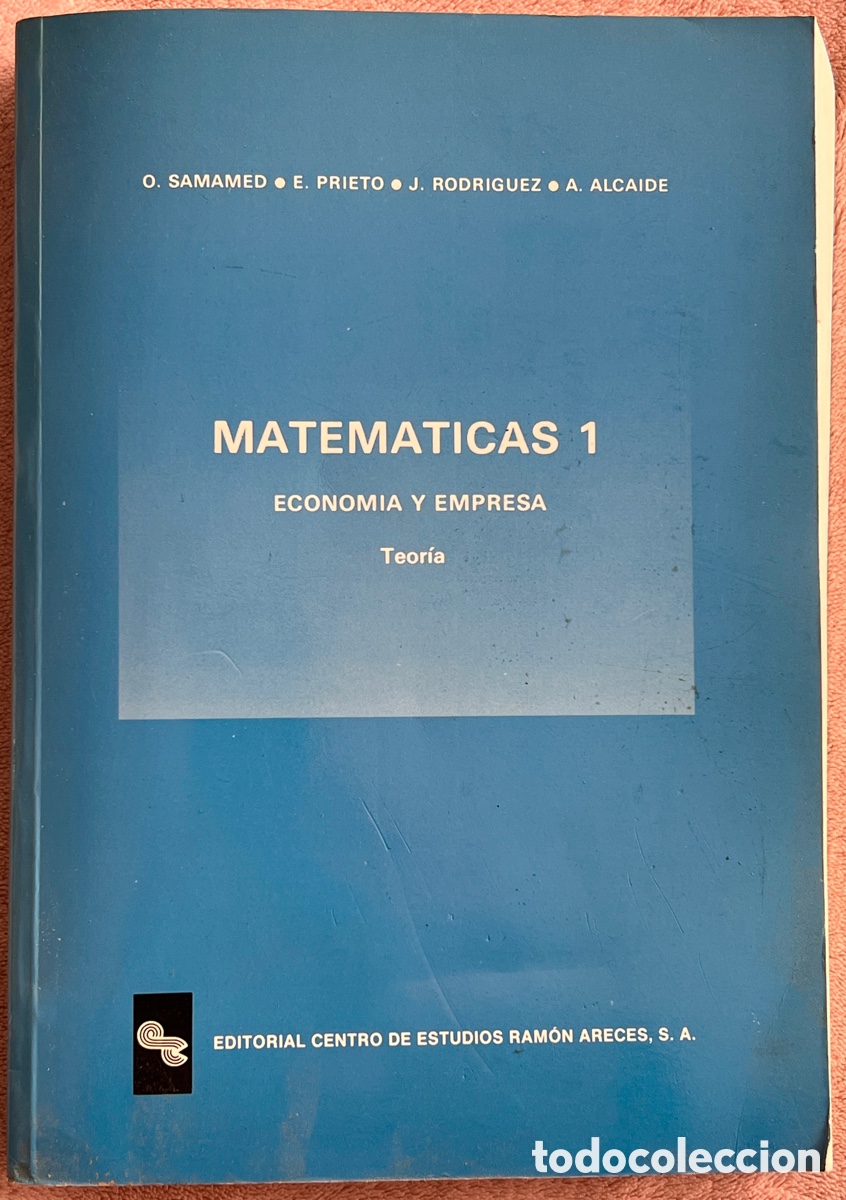 Libros de segunda mano de ciencias: Matem&aacute;ticas 1 - Econom&iacute;a y Empresa - Foto 1