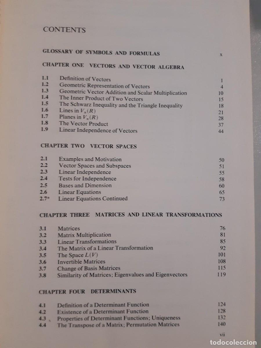 Libros de segunda mano de ciencias: Multivariate Calculus with Linear Algebra PHILIP C. CURTIS ALGEBRA LINEAL - Foto 2
