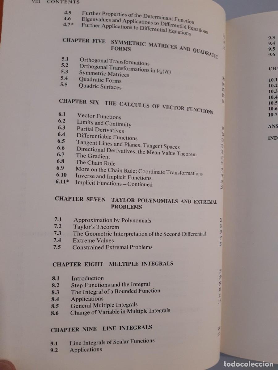 Libros de segunda mano de ciencias: Multivariate Calculus with Linear Algebra PHILIP C. CURTIS ALGEBRA LINEAL - Foto 4