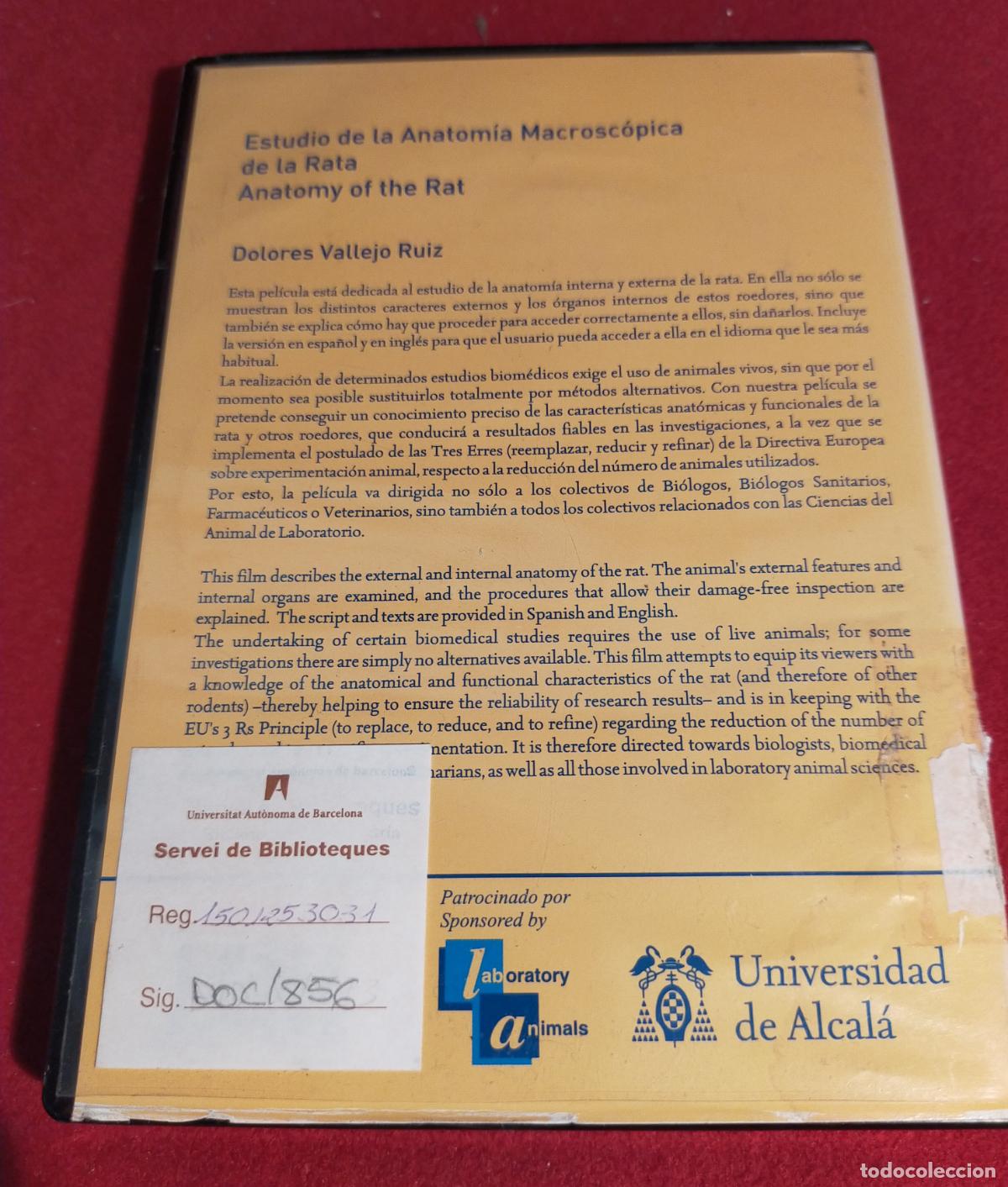 Libros de segunda mano: ESTUDIO DE LA ANATOMIA MACROSCOPICA DE LA RATA - LBRETO Y DVD - Foto 5