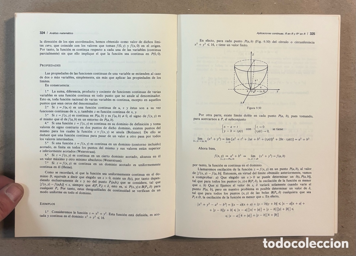 Libros de segunda mano de ciencias: AN&Aacute;LISIS MATEM&Aacute;TICO. RAM&Oacute;N LOSADA RODR&Iacute;GUEZ. EDICIONES PIR&Aacute;MIDE 1978. - Foto 5