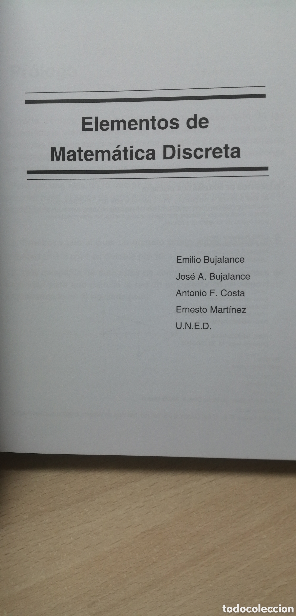 Libros de segunda mano de ciencias: Elementos de Matem&aacute;tica Discreta Editorial Sanz y Torres 2005 UNED 309 p&aacute;ginas - Foto 3