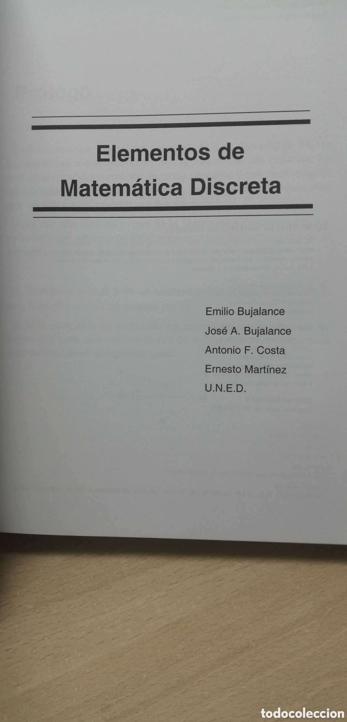Libros de segunda mano de ciencias: Elementos de Matem&aacute;tica Discreta Editorial Sanz y Torres 2005 UNED 309 p&aacute;ginas - Foto 4