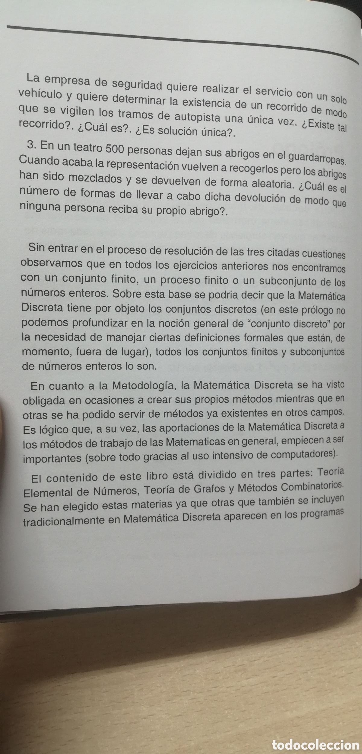Libros de segunda mano de ciencias: Elementos de Matem&aacute;tica Discreta Editorial Sanz y Torres 2005 UNED 309 p&aacute;ginas - Foto 5