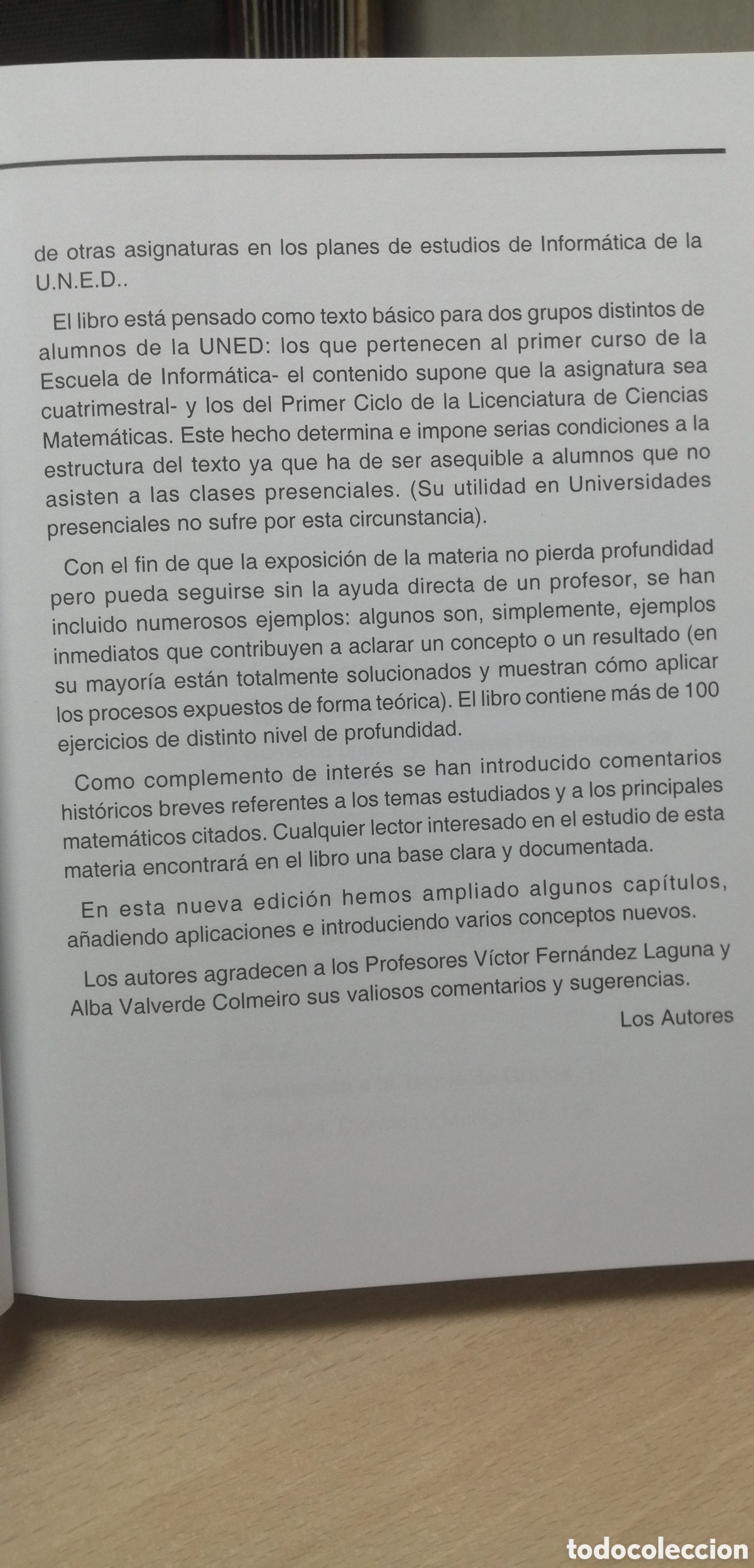Libros de segunda mano de ciencias: Elementos de Matem&aacute;tica Discreta Editorial Sanz y Torres 2005 UNED 309 p&aacute;ginas - Foto 6