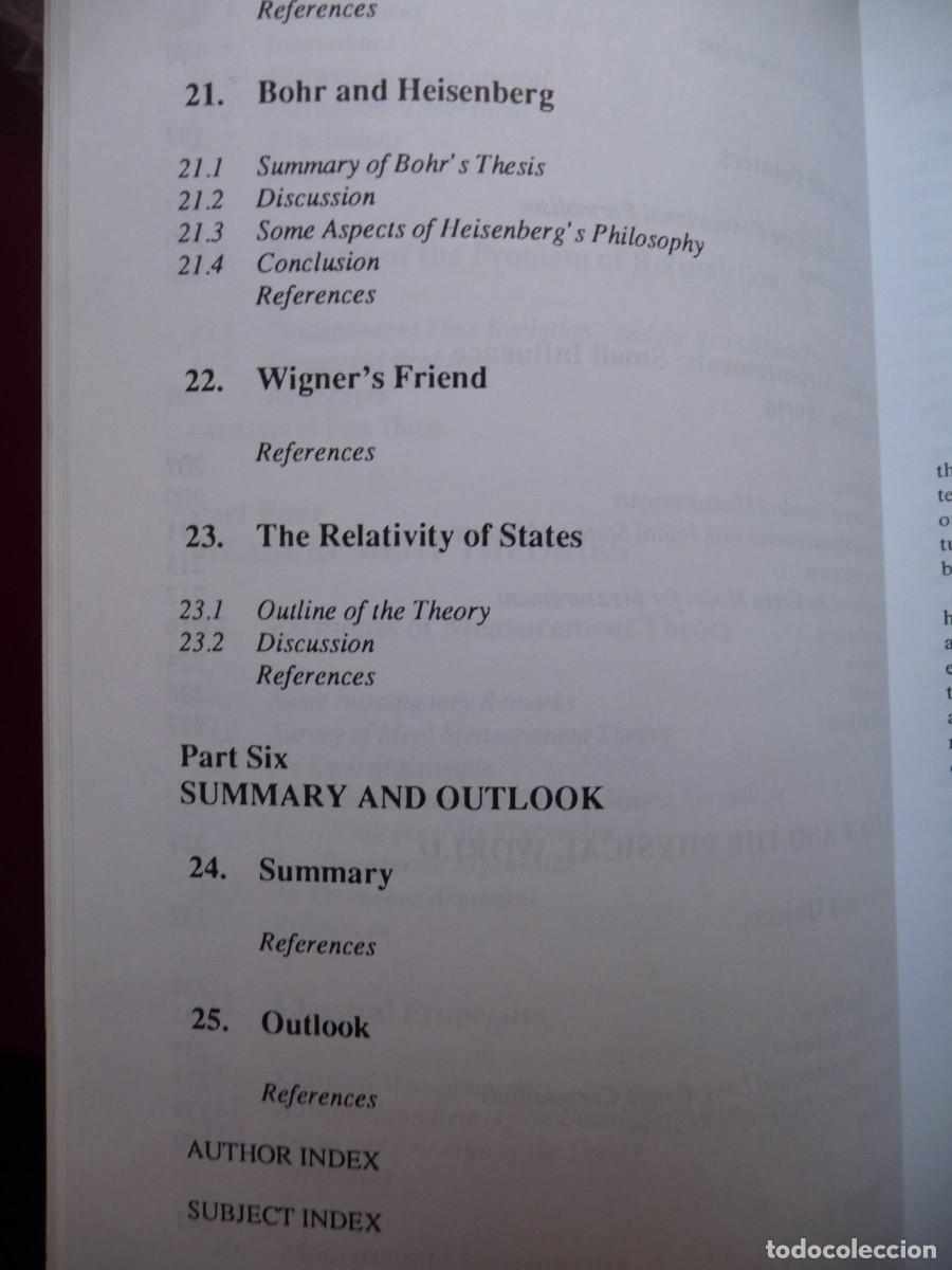 Libros de segunda mano de ciencias: CONCEPTUAL FOUNDATIONS OF QUANTUM MECHANICS. DEspagnat, Bernard - Foto 5
