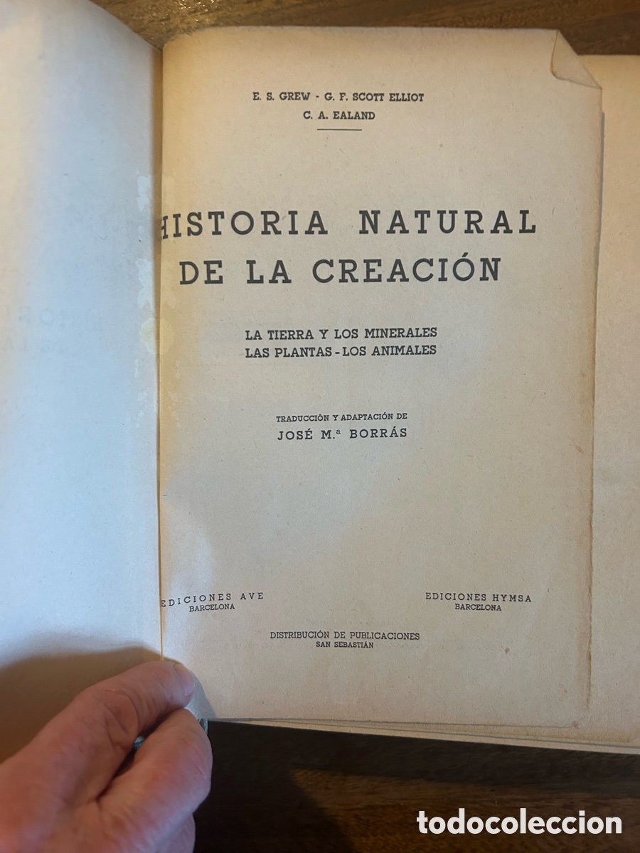 Libros de segunda mano: Historia Natural de la creaci&oacute;n - Foto 2
