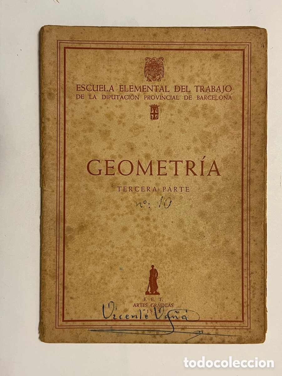 Libros de segunda mano de Ciencias: TABLAS NUM&Eacute;RICAS. ESCUELA ELEMENTAL DEL TRABAJO DE LA DIPUTACI&Oacute;N PROVINCIAL DE BARCELONA (1945)