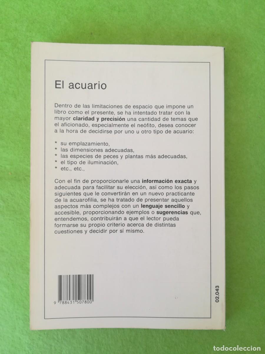 Libros de segunda mano: El acuario de agua dulce o salada de vecchi 1989 - Foto 2