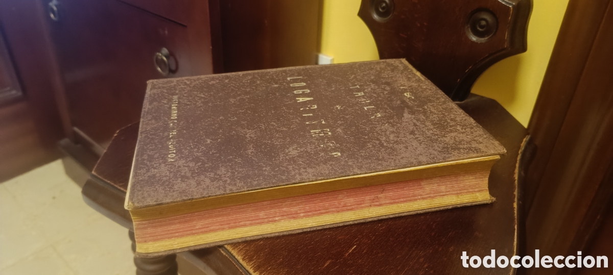 Libros de segunda mano de ciencias: Tablas logaritmos Schr&ouml;n 1945 Victoriano Su&aacute;rez - Foto 2