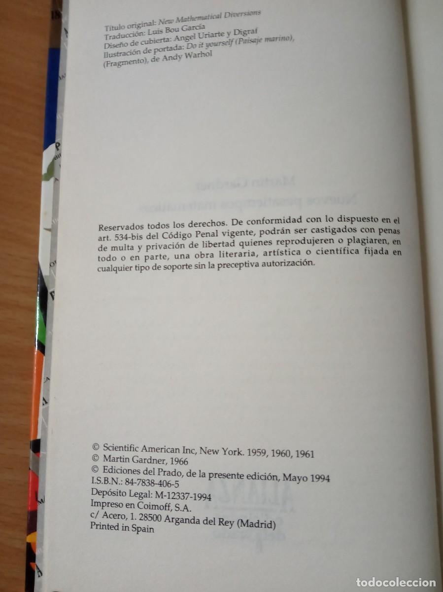 Libros de segunda mano de ciencias: LOTE DE 2 LIBROS DE MATEMATICAS DIVERTIDAS Y CURIOSAS - Foto 3