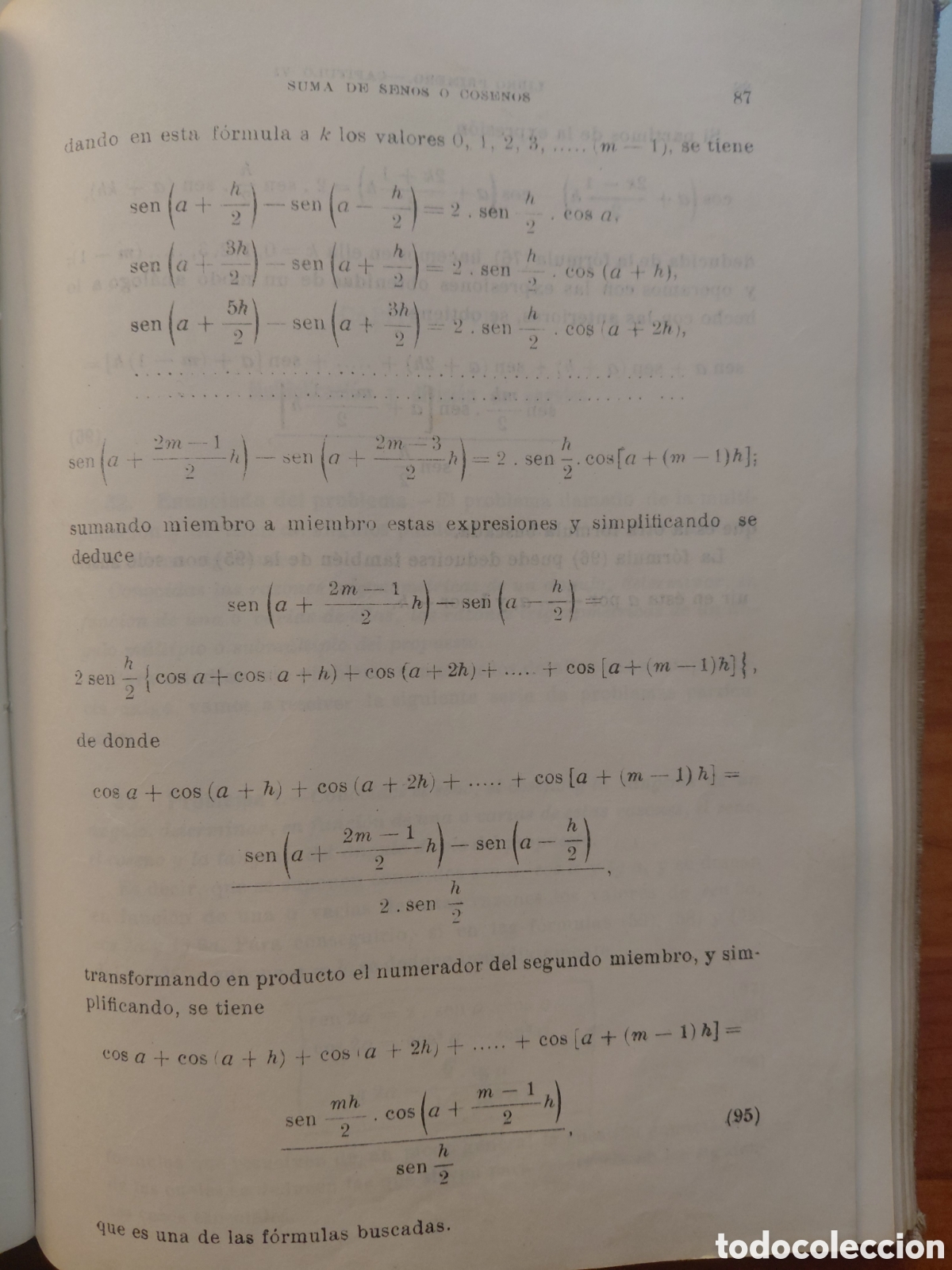 Libros de segunda mano de ciencias: Tratado de trigonometr&iacute;a Rectil&iacute;nea y Esf&eacute;rica, Octavio de Toledo - Foto 5