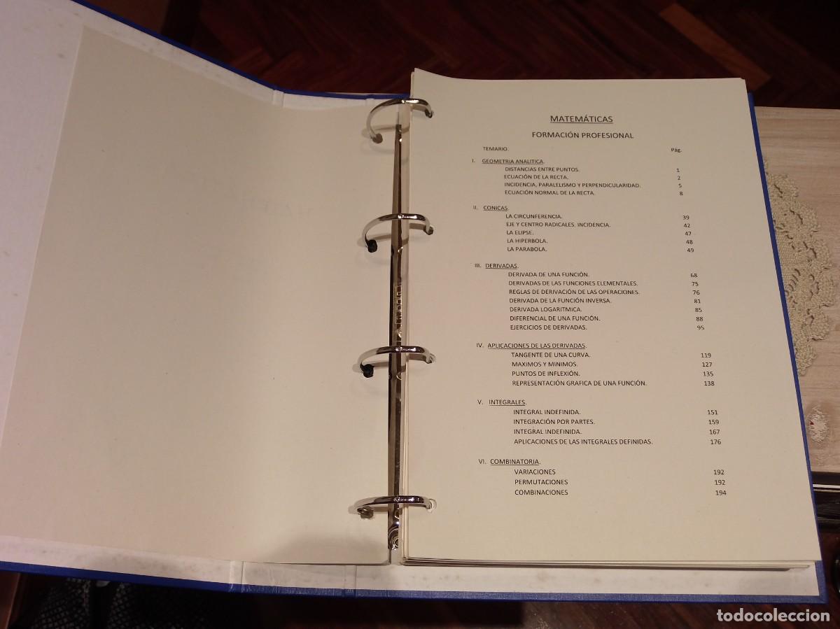 Libros de segunda mano de ciencias: CARPETA DE MATEM&Aacute;TICAS - EJERCICIOS RESUELTOS - F. P. Y SECUNDARIA. - Foto 3