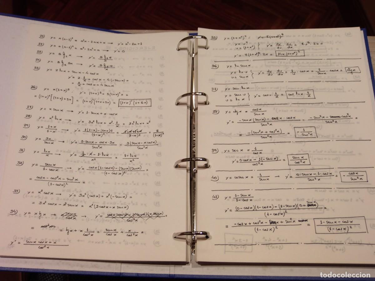 Libros de segunda mano de ciencias: CARPETA DE MATEM&Aacute;TICAS - EJERCICIOS RESUELTOS - F. P. Y SECUNDARIA. - Foto 6