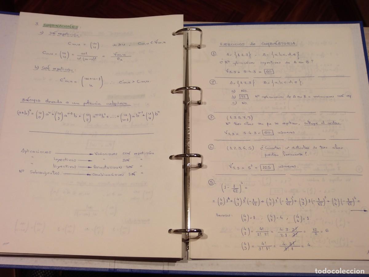 Libros de segunda mano de ciencias: CARPETA DE MATEM&Aacute;TICAS - EJERCICIOS RESUELTOS - F. P. Y SECUNDARIA. - Foto 11