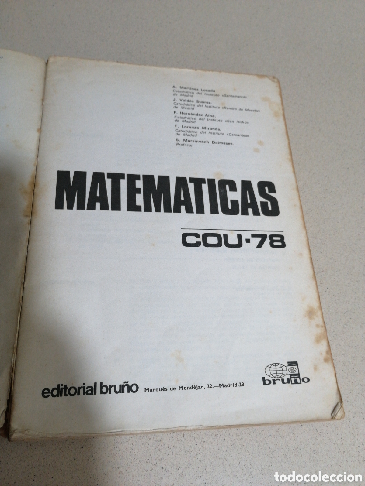 Libros de segunda mano de ciencias: Libro Matem&aacute;ticas Cou 78 Ed Bru&ntilde;o - Foto 3