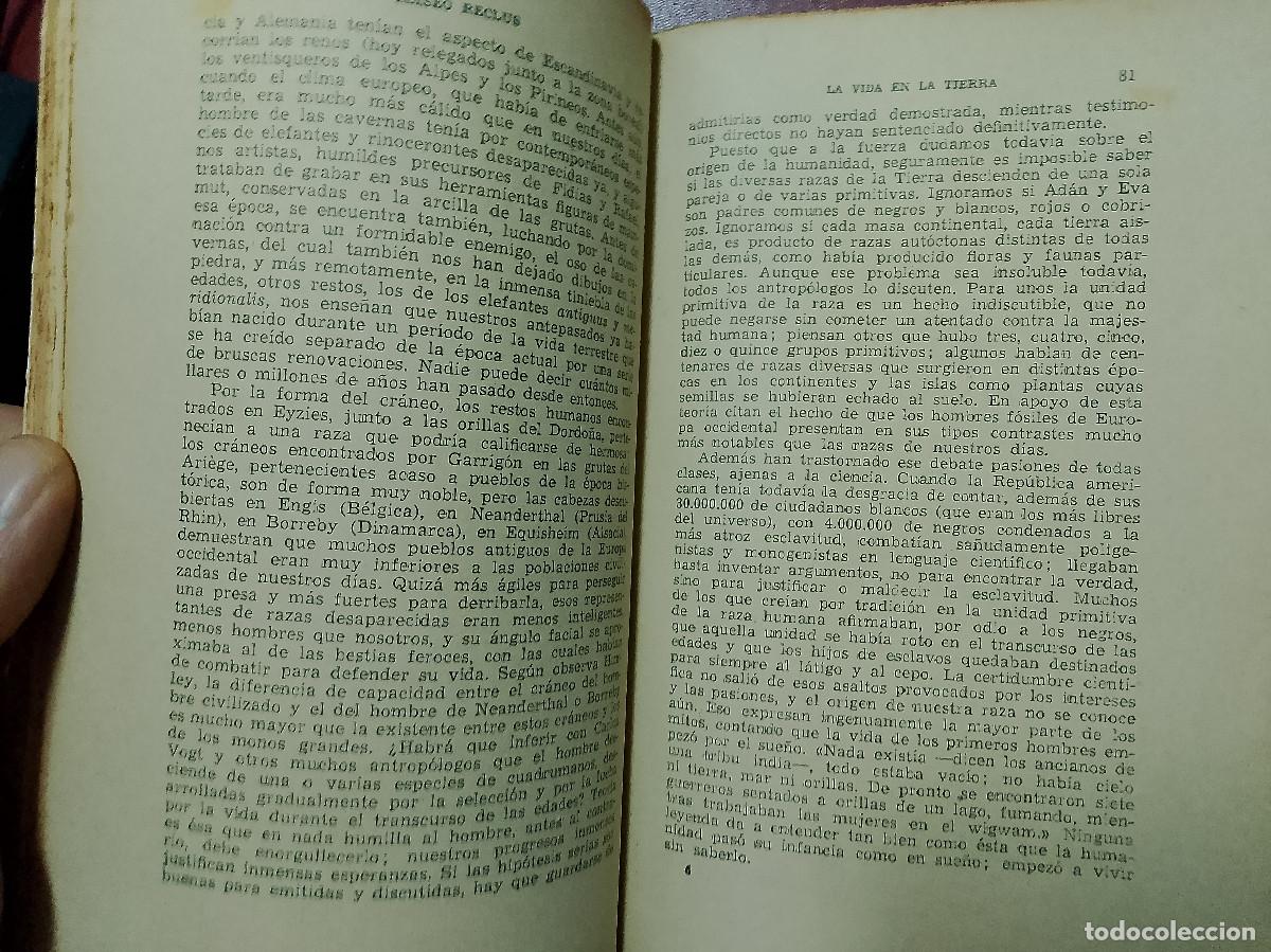 Libros de segunda mano: Eliseo Reclus: La vida en la Tierra (Estudios. 1937) - Foto 4