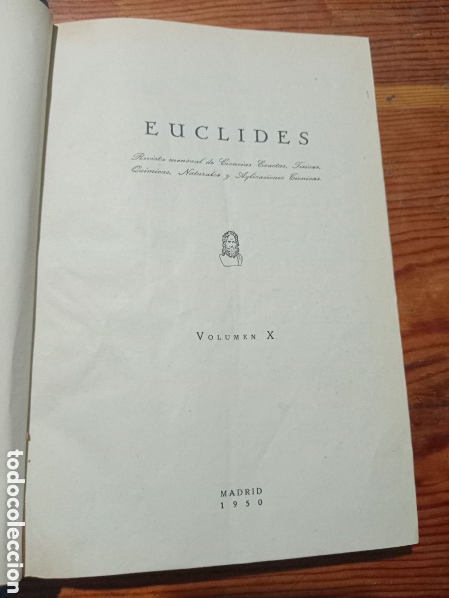 Libros de segunda mano de ciencias: Euclides volumen X a&ntilde;o 1950 - Foto 4
