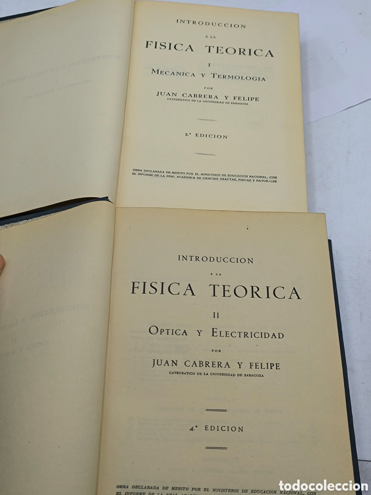 Libros de segunda mano de ciencias: F&iacute;sica Te&oacute;rica. J. Cabrera - Foto 3
