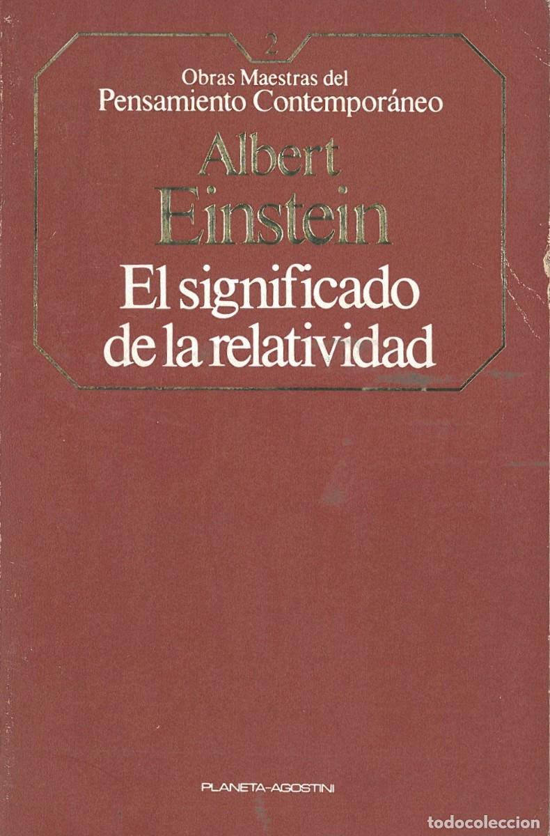 Gebrauchte B&uuml;cher der Wissenschaften: El Significado de la Relatividad - Einstein, Albert