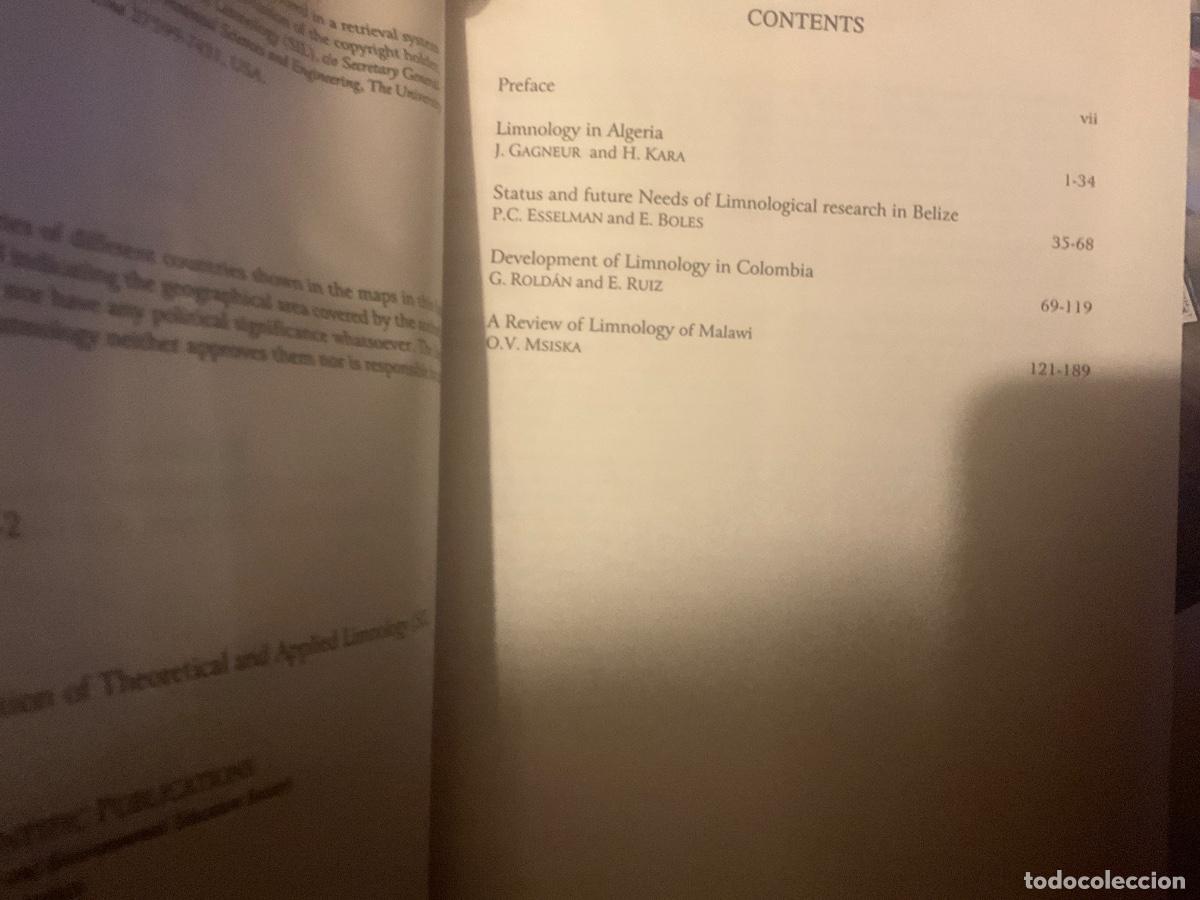 Libros de segunda mano: Limnology in Developing Countries Vol. 3 Gogal, Brij: wetzel - Foto 2