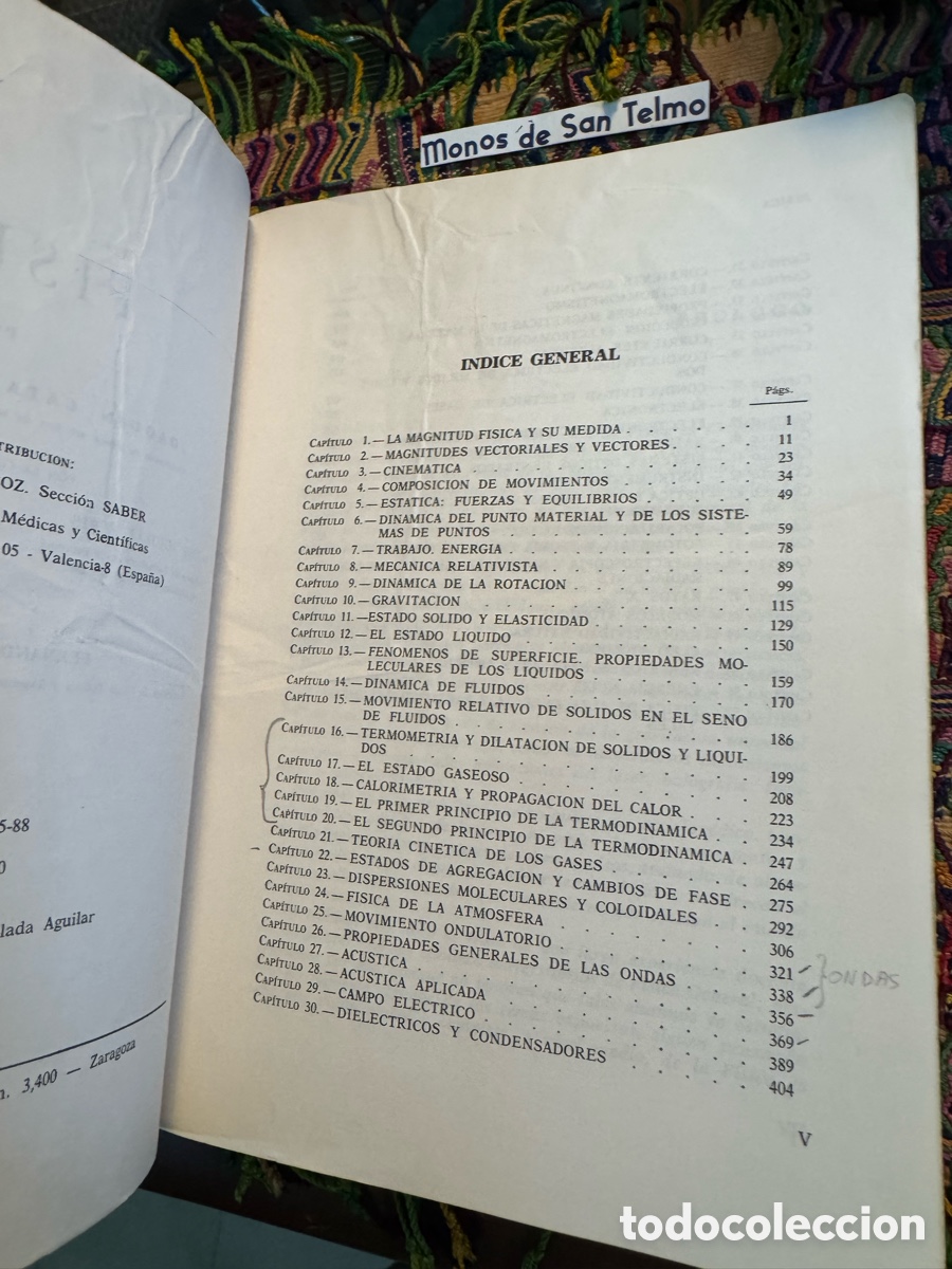Libros de segunda mano de ciencias: F&iacute;sica Joaqu&iacute;n Catala de Alemany - Foto 4