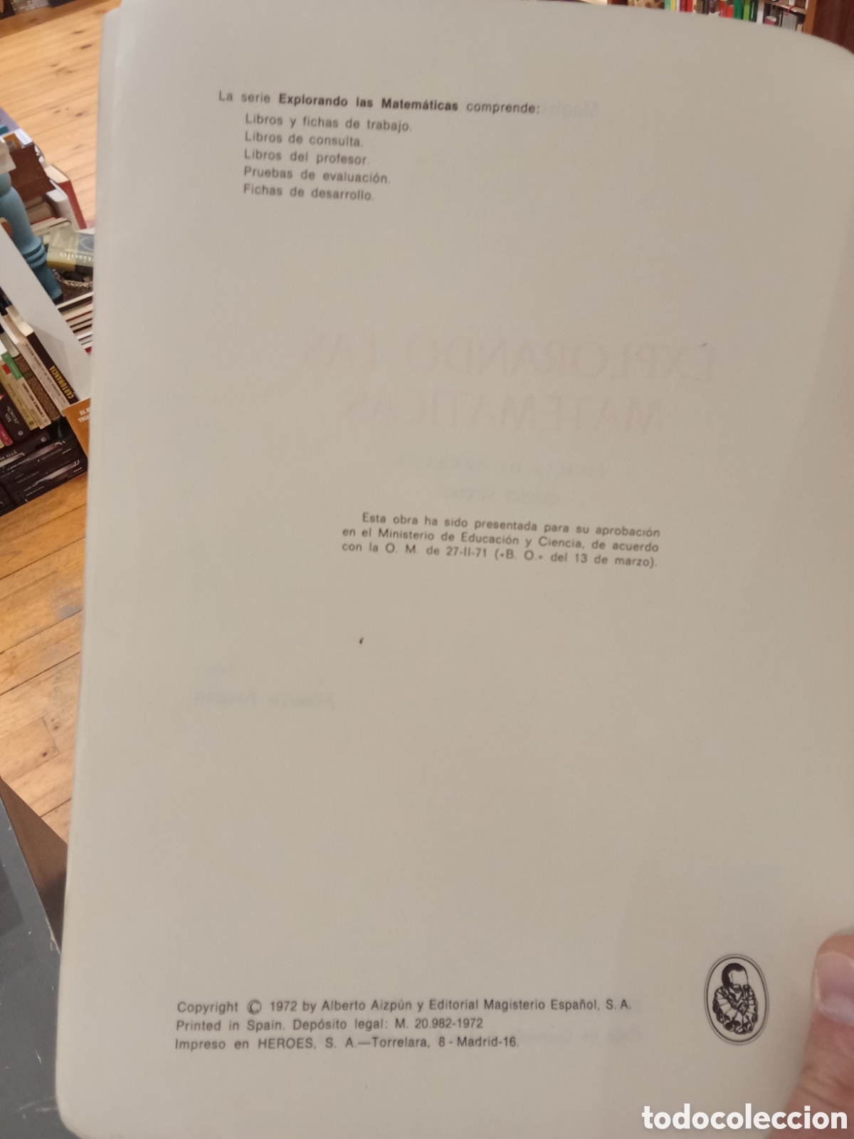 Libros de segunda mano de ciencias: Explorando las matem&aacute;ticas 6 Editorial Magisterio Espa&ntilde;ol EGB 1972 - Foto 3