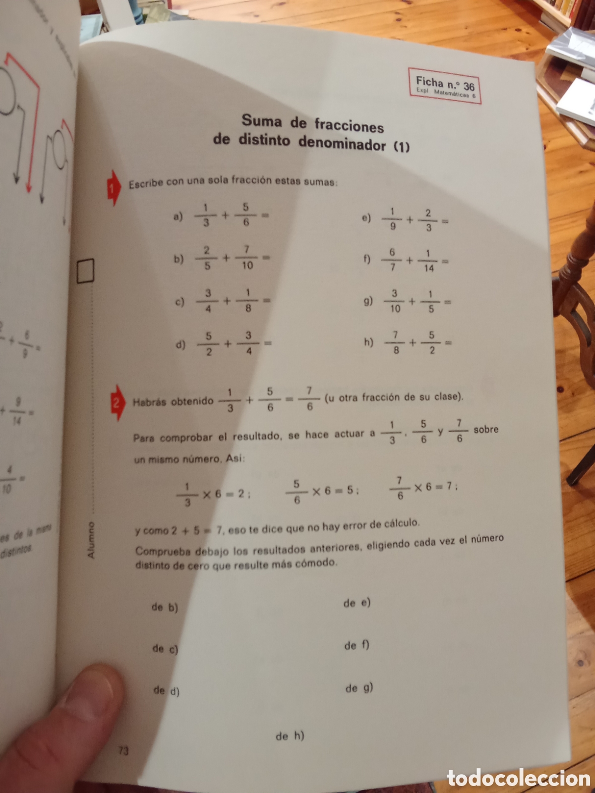 Libros de segunda mano de ciencias: Explorando las matem&aacute;ticas 6 Editorial Magisterio Espa&ntilde;ol EGB 1972 - Foto 6