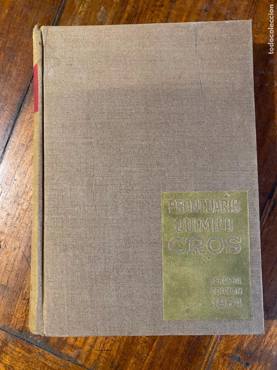 Libros de segunda mano de Ciencias: Prontuario qu&iacute;mico Cros. 1964