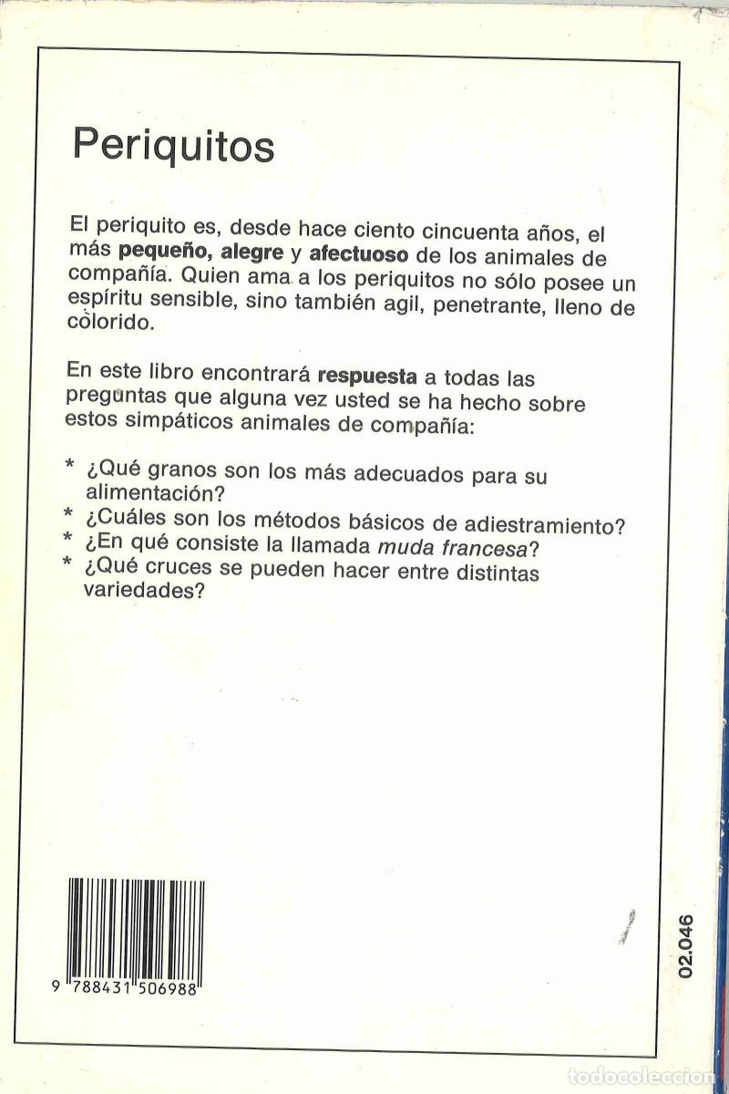 Libros de segunda mano: Periquitos. Editorial de Vecchi. 1989 - Foto 2