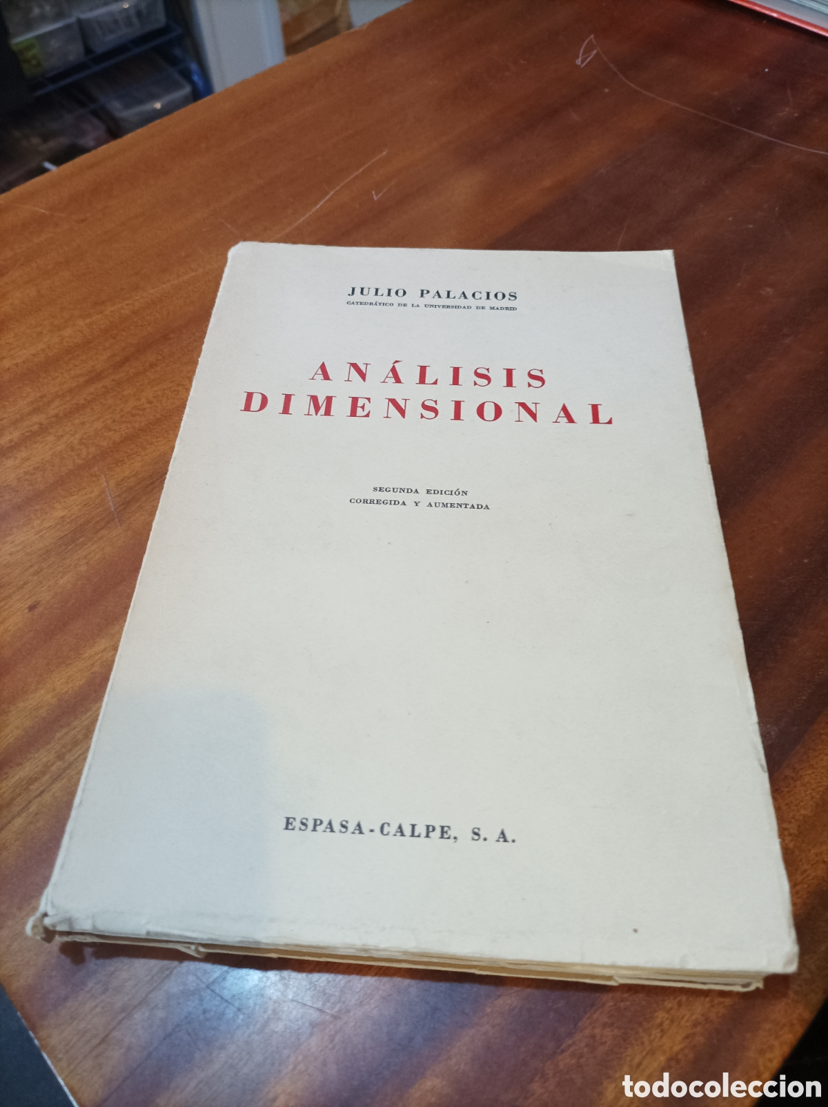 Libros de segunda mano de ciencias: AN&Aacute;LISIS DIMENSIONAL.JULIO PALACIOS.2EDICION ESPASA -CALPE. 1964 - Foto 1