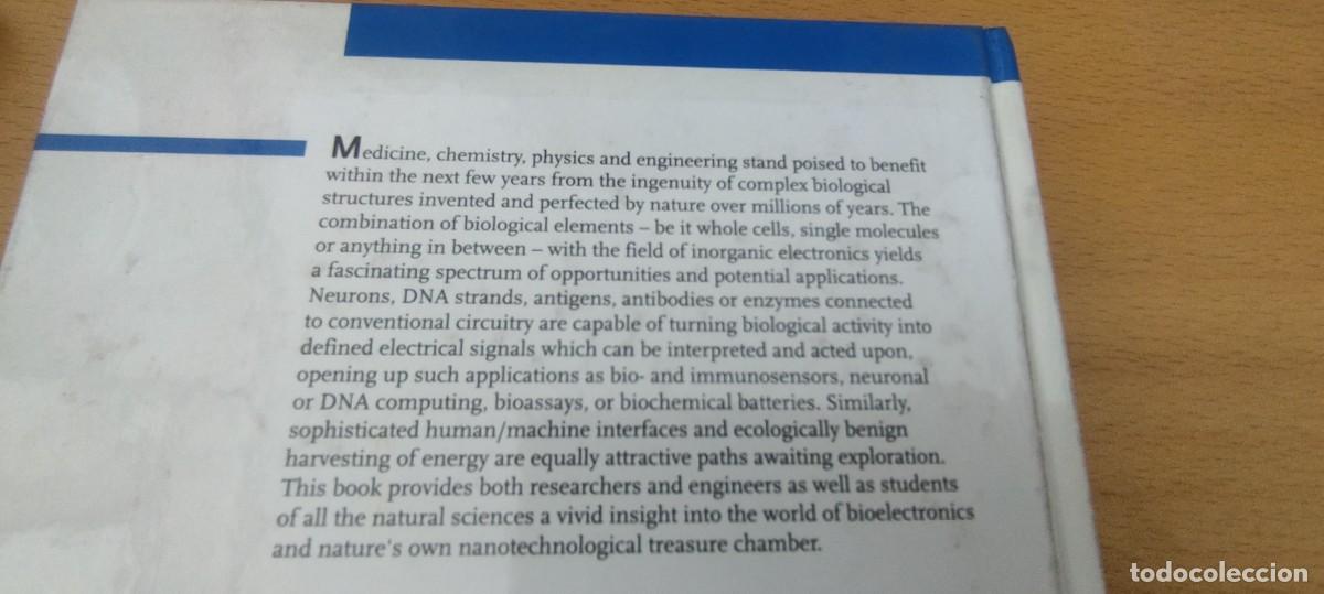 Libros de segunda mano de ciencias: BIOELECTRONICS FROM THEORY TO APPLICATIONS / EN INGLES / BIOELECTR&Oacute;NICA: DE LA TEOR&Iacute;A A LAS APLICACI - Foto 4