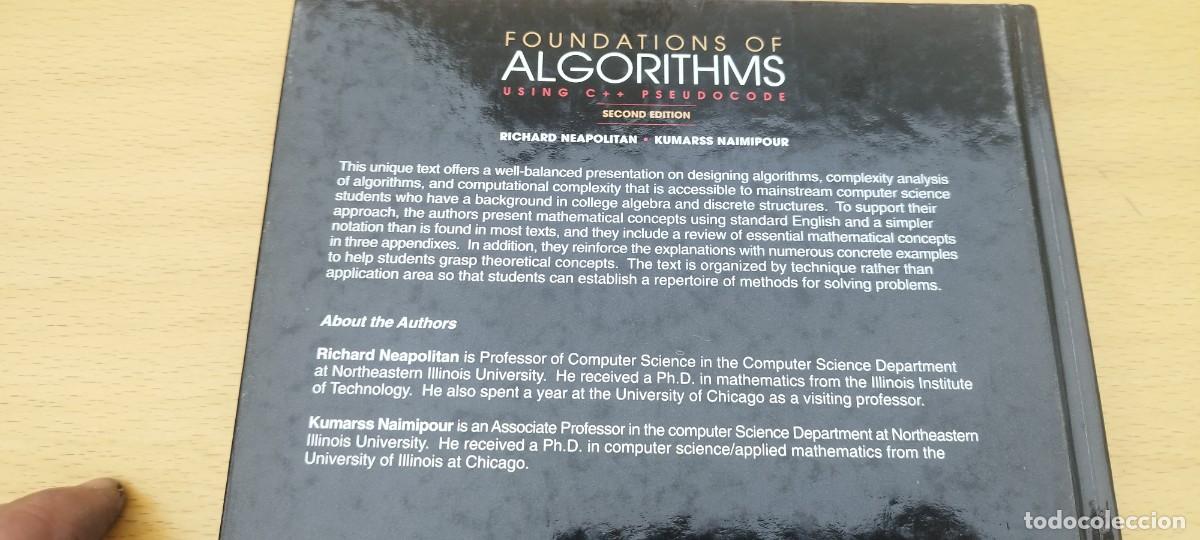 Libros de segunda mano de ciencias: FOUNDATIONS OF ALGORITHMS USING C + + PSEUDOCODE / EN INGLES / FUNDAMENTOS DE ALGORITMOS UTILIZANDO - Foto 5