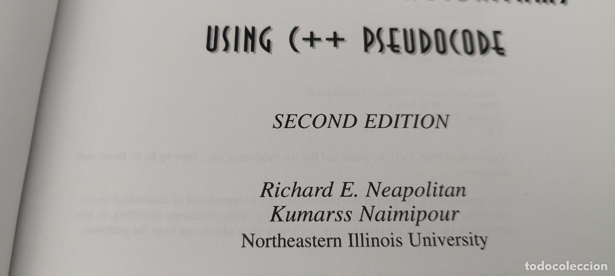 Libros de segunda mano de ciencias: FOUNDATIONS OF ALGORITHMS USING C + + PSEUDOCODE / EN INGLES / FUNDAMENTOS DE ALGORITMOS UTILIZANDO - Foto 6