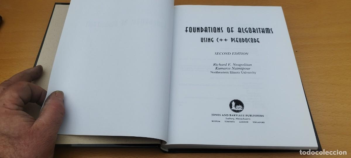 Libros de segunda mano de ciencias: FOUNDATIONS OF ALGORITHMS USING C + + PSEUDOCODE / EN INGLES / FUNDAMENTOS DE ALGORITMOS UTILIZANDO - Foto 7