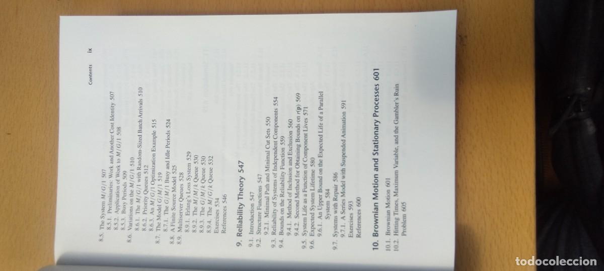 Libros de segunda mano de ciencias: INTRODUCTION TO PROBABILITY MODELS / EN INGLES / INTRODUCCI&Oacute;N A LOS MODELOS DE PROBABILIDAD / KARA0 - Foto 12