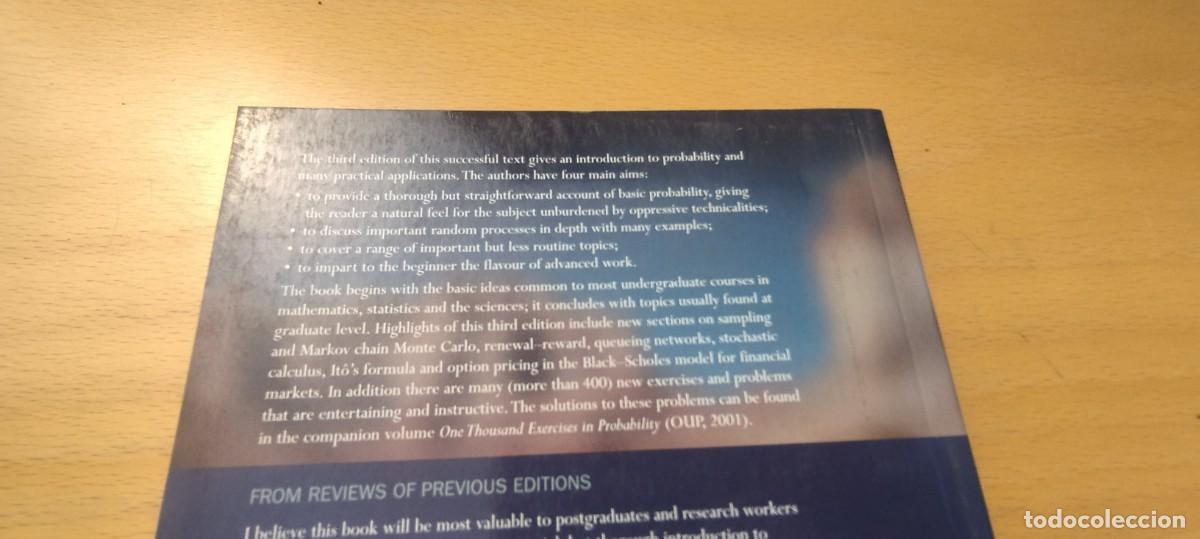 Libros de segunda mano de ciencias: PROBABILITY AND RANDON PROCESSES / EN INGLES / PROBABILIDAD Y PROCESOS ALEATORIOS / KARA02/EN INGLES - Foto 4
