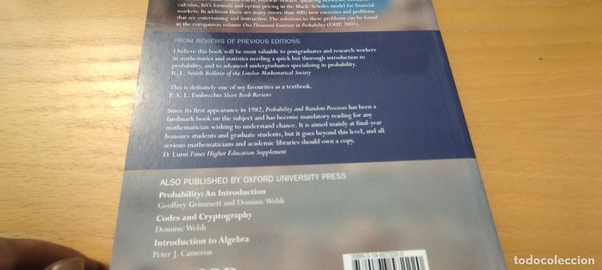Libros de segunda mano de ciencias: PROBABILITY AND RANDON PROCESSES / EN INGLES / PROBABILIDAD Y PROCESOS ALEATORIOS / KARA02/EN INGLES - Foto 5