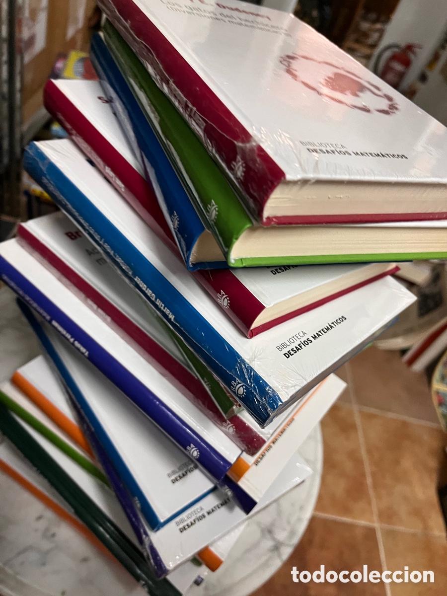 Libros de segunda mano de Ciencias: Biblioteca desaf&iacute;os matem&aacute;ticos. Colecci&oacute;n de libros. RBA. Sin uso.
