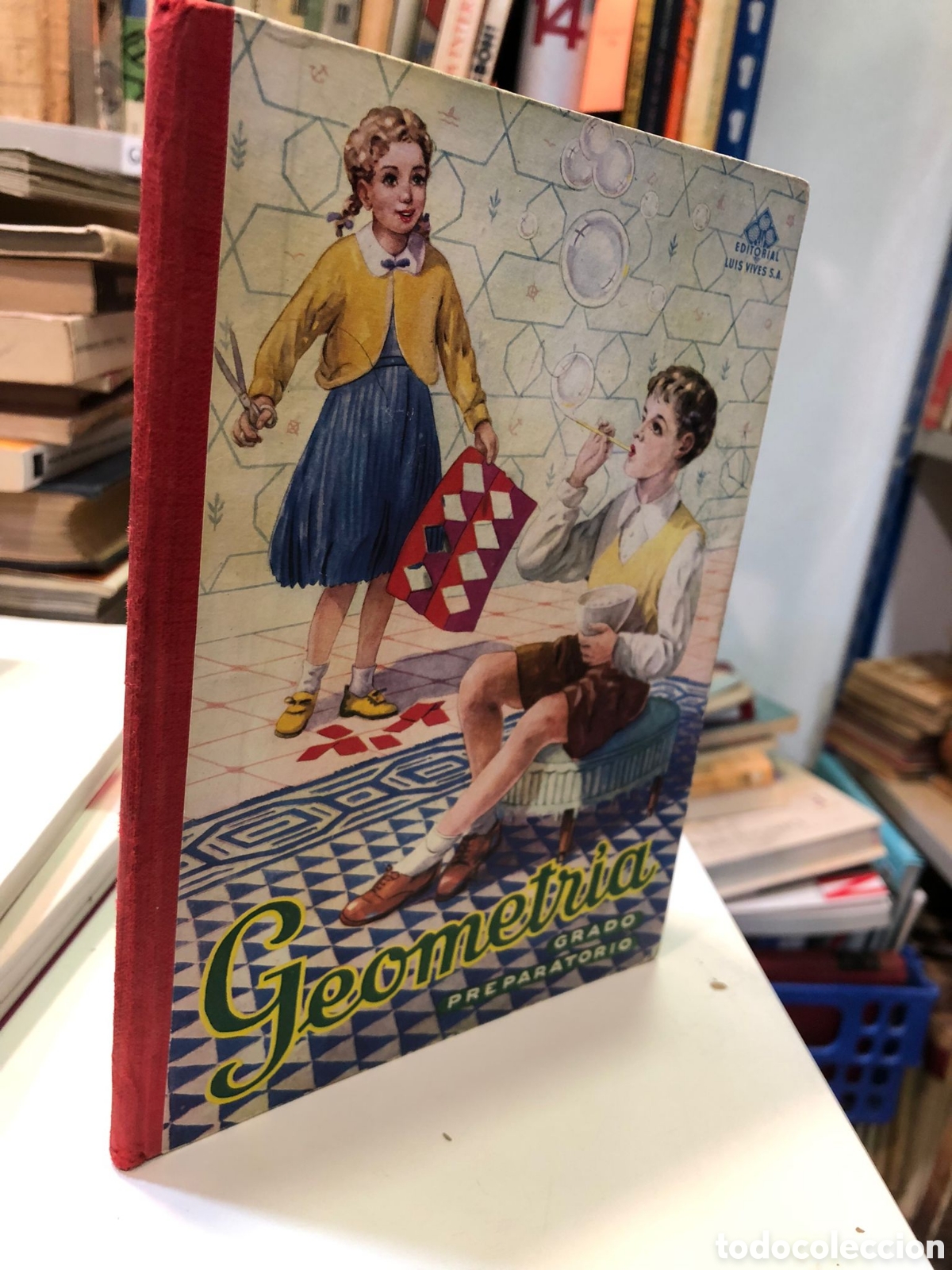 Libros de segunda mano de ciencias: Geometr&iacute;a. Grado preparatorio (Manual escolar) - Foto 1