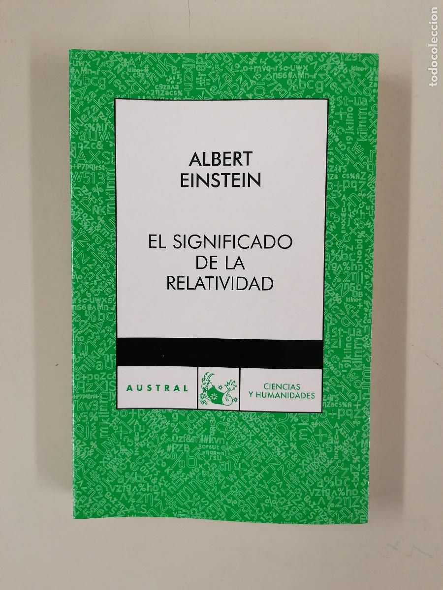 Libros de segunda mano de Ciencias: Significado de la relatividad - Albert Einstein