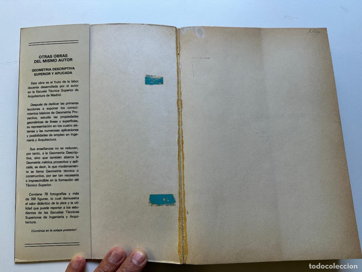Libros de segunda mano de ciencias: GEOMETR&Iacute;A DESCRIPTIVA E. Izquierdo Asensi - Foto 2
